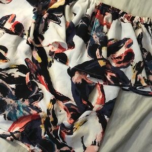 Bar III Ruffled Off-the-Shoulder Top (size S)